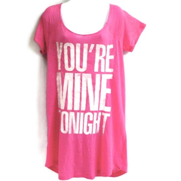 PINK Victoria's Secret Other - Pink Victoria's Secret Pink Sleep Tee Shirt Graphic T-Shirt You're Mine M